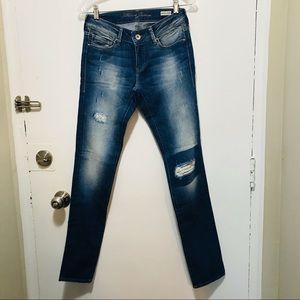 Mavi Serena low rise super skinny distressed jeans size 27/33